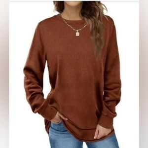 Fantaslook Sweatshirts for Women Crewneck Casual Long Sleeve Shirts Tunic Size:M